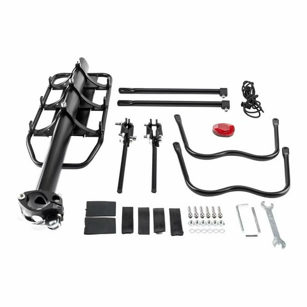 Portable Durable Quick Release Bicycle Luggage Rack Black US-W